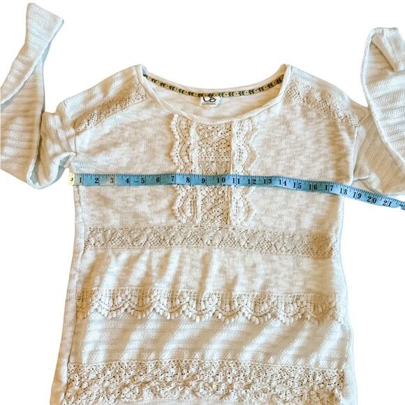 🍋 One September • Long Sleeve Ivory Lace Top - Picture 7 of 8